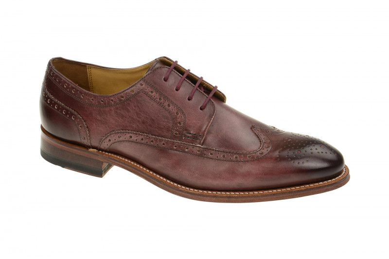 Gordon & Bros Schuhe Fabian rot bordo Rahmengenäht 5093-C