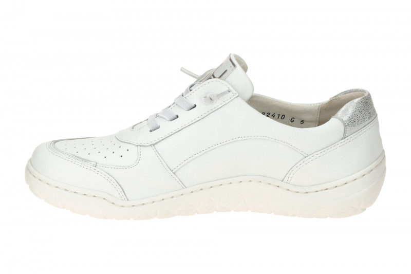 Waldläufer Milena Schuhe weiß silber K-Weite 612005