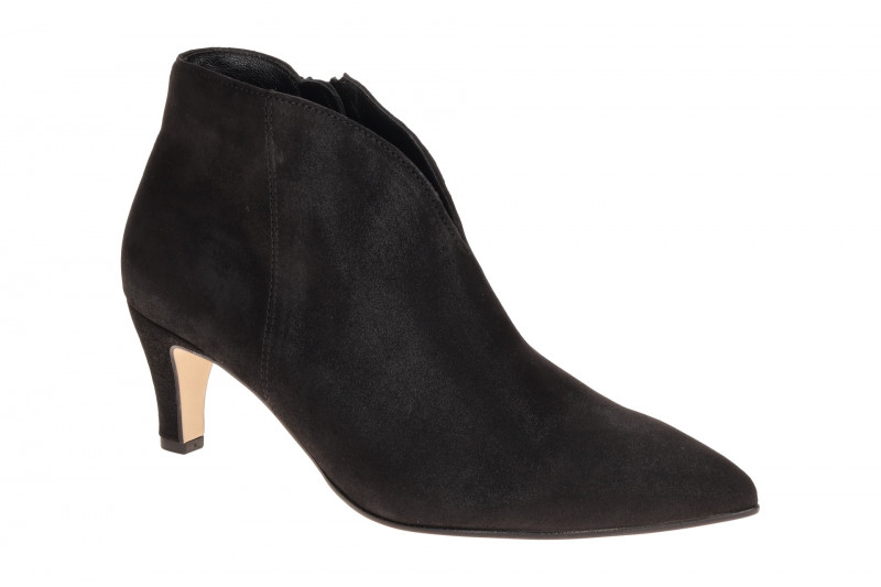 Gabor Stiefelette schwarz V-Schnitt High-Heels 8017.01.006