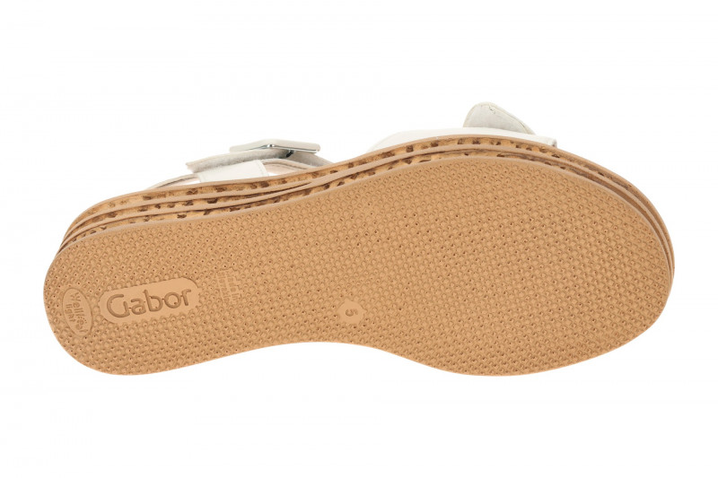 Gabor Plateau Sandalen weiß Nappa 84.553.20