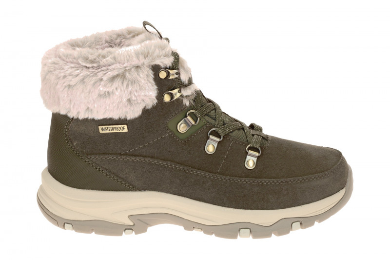 Skechers Trego Schnee Stiefeletten grün olive wasserdicht