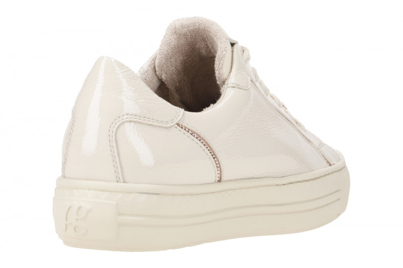 Paul Green 5296 Sneaker Schuhe beige Lack Strass