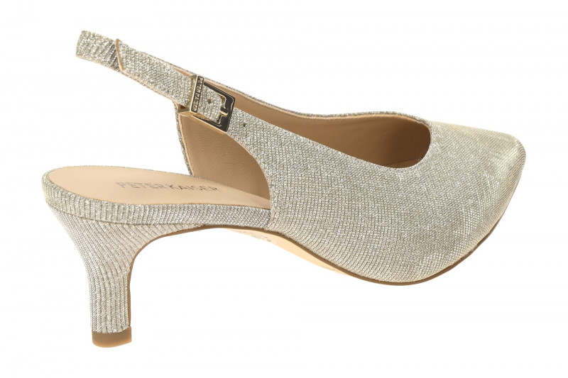 Peter Kaiser Sling Pumps beige sand Glitzer 79643
