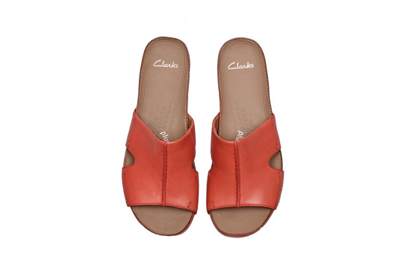Clarks Pantolette Raspberry Ice orange