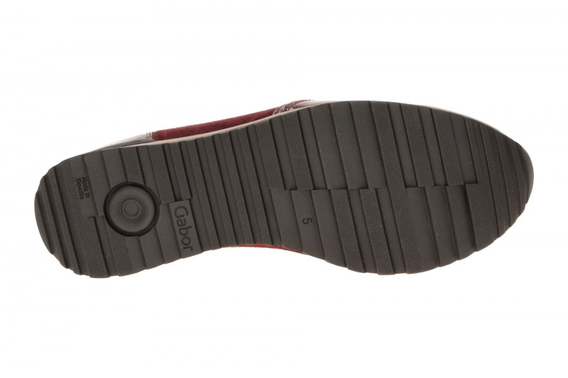 Gabor comfort Sneaker Schuhe rot berry Samt Lack H-Weite 6021