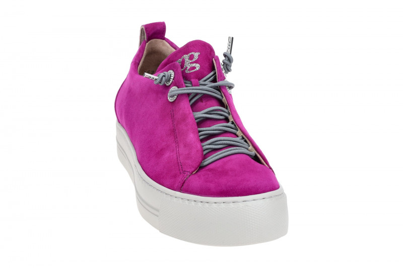 Paul Green Sneaker Plateau Schuhe lila Glitzer 5417