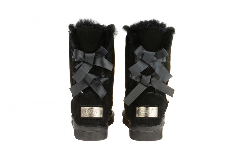 Oog Stiefel schwarz Lammfell Boots OB0604