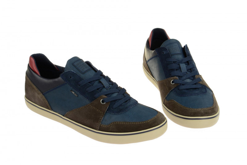 Geox Box Schuhe blau braun U74R3A
