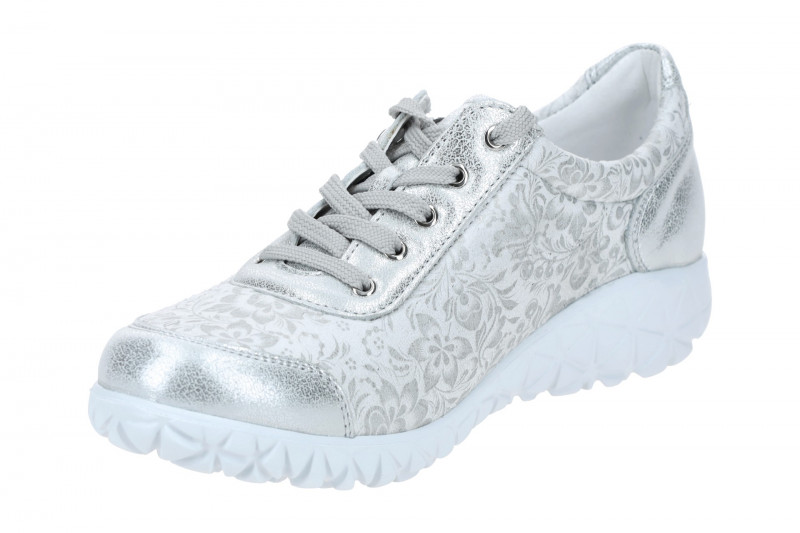 Waldläufer HAVY-SOFT Schuhe silber grau H-Weite OrthoTritt H89001