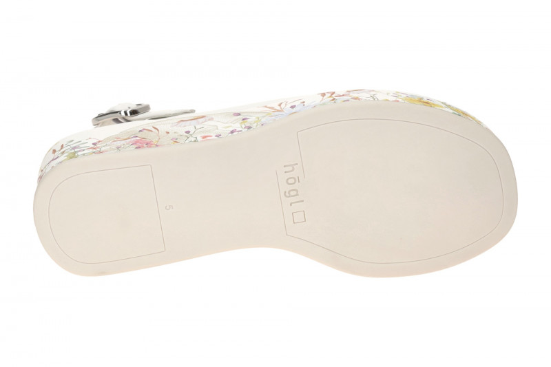 Högl LouLou Plateau Sandalette weiß bunt Wedges 2519