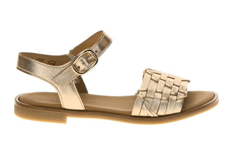 Gabor Fashion Sandale beige metallic geflochten 85.514.62