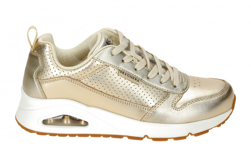 Skechers Uno Schuhe gold metallic Sneakers 177109