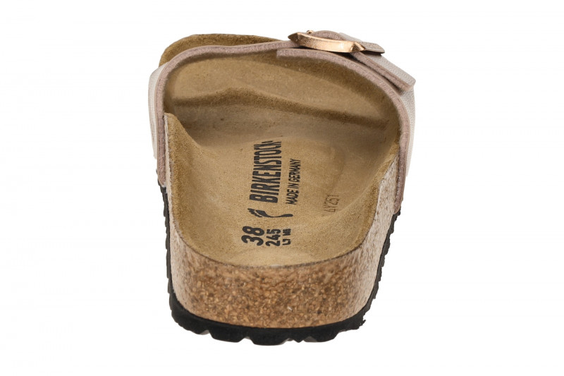 Birkenstock Madrid BS Pantolette rose braun metallic SCHMAL 1023927