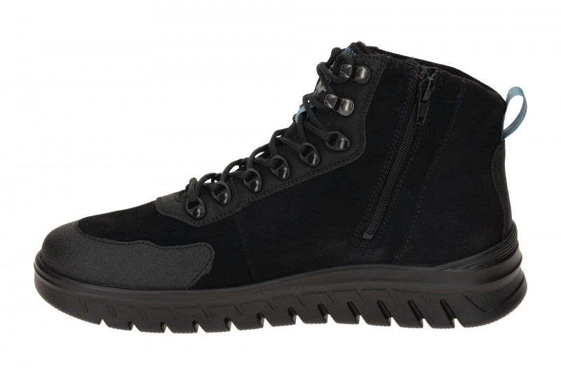 Waldläufer Bruno Stiefelette Herren schwarz dünn gefüttert 915801