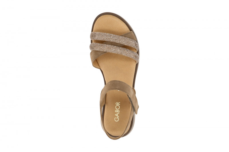 Gabor Fashion Sandale braun Glitzer 85.501.18