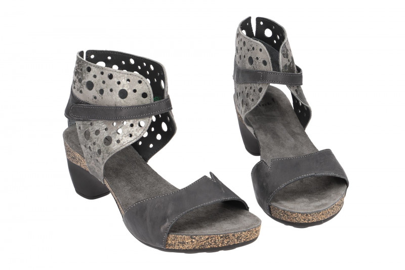 Think Traudi Sandalen schwarz grau 2-82579-21