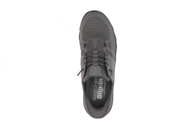 Skechers Glide Step Schuhe grau schwarz Herren SLIP-INS 232930