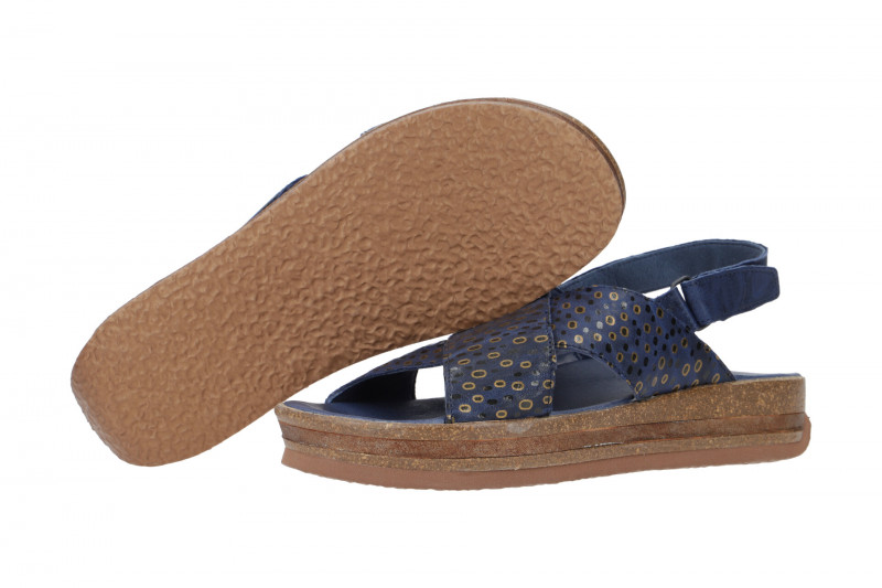 Think Zega Sandale blau gold kombi 206