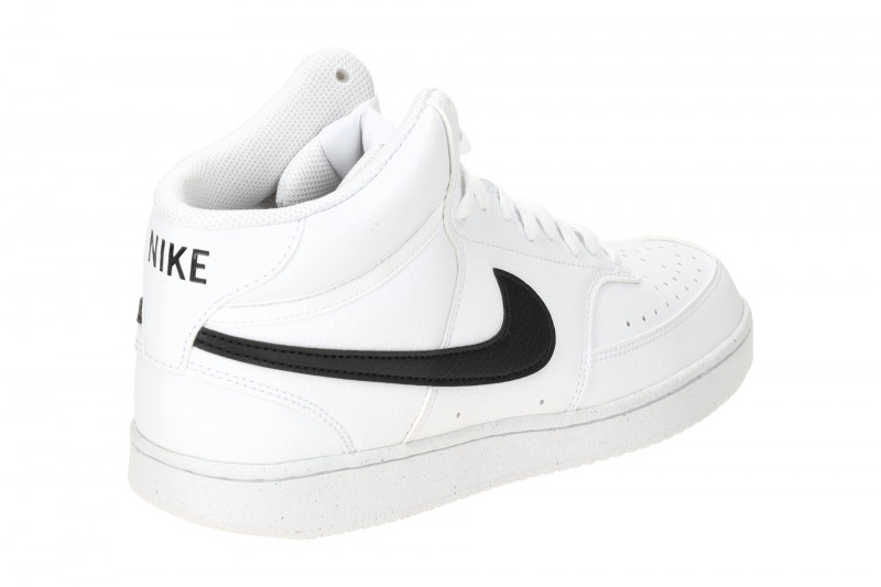 NIKE Court Vision Mid Sneaker weiß schwarz Herren DN3577