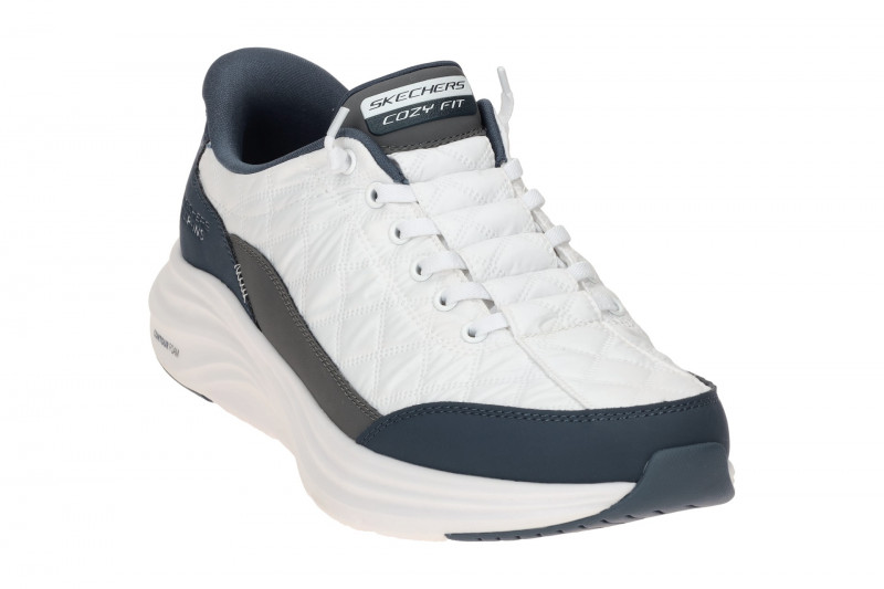 Skechers Contour Foam Schuhe weiß blau Slip-Ins 232619