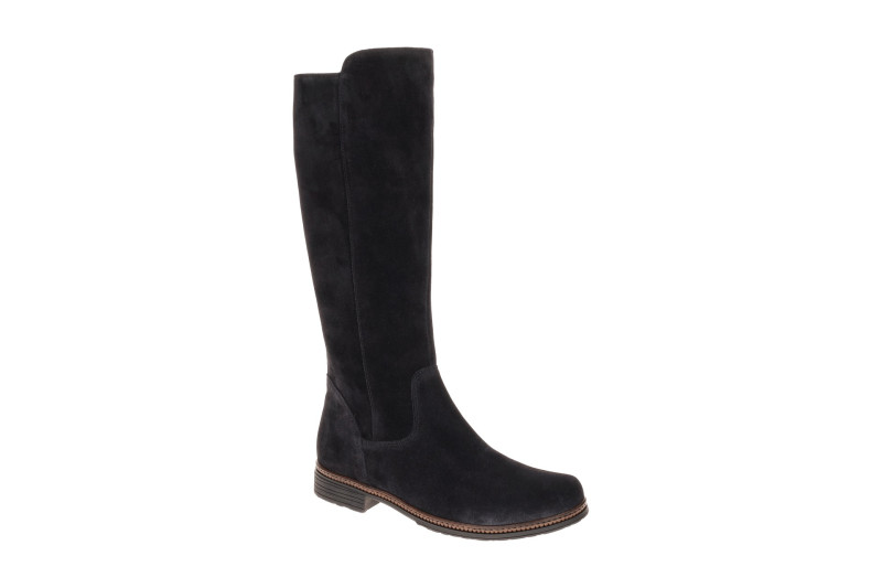 Gabor Schaft Stiefel blau Schaftweite M Velour 8023.04.005