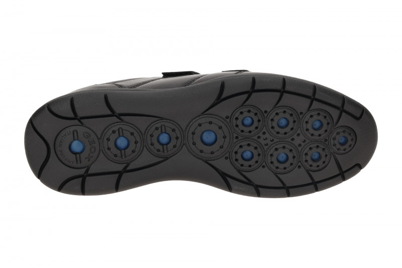 Geox Spherica EC2 Schuhe Slipper schwarz Klett U45BXB