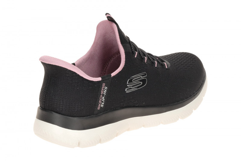 Skechers Summits Schuhe schwarz rosa SLIP-INS 150284