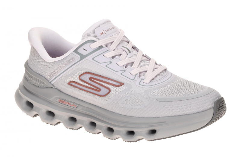 Skechers Go Run Glide Schuhe grau lila Damen Sport Slip-Ins 129800