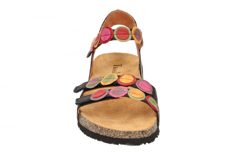 Think Koak Sandale schwarz bunte Punkte 322