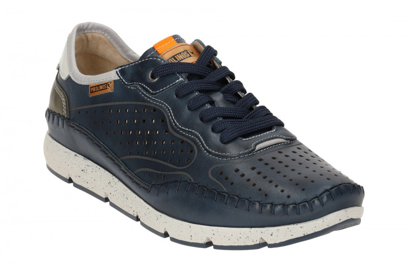 Pikolinos Fuencarral Schuhe blau gelocht M4U-6276C1