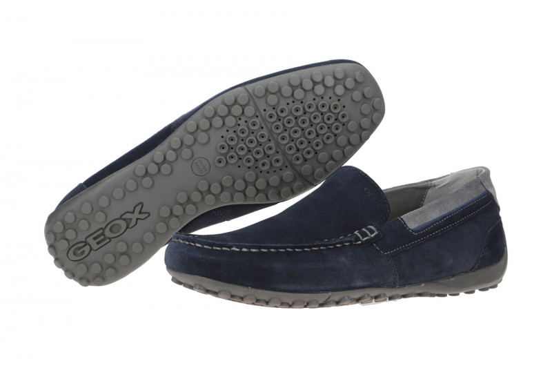 Geox Snake Mokassin Schuhe blau navy U0207B
