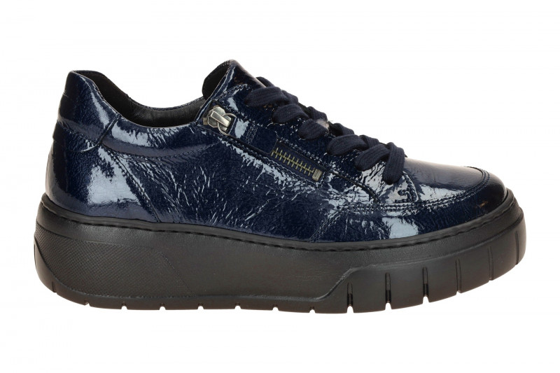Gabor Schuhe Plateau Sneakers blau Lack 73.220.96