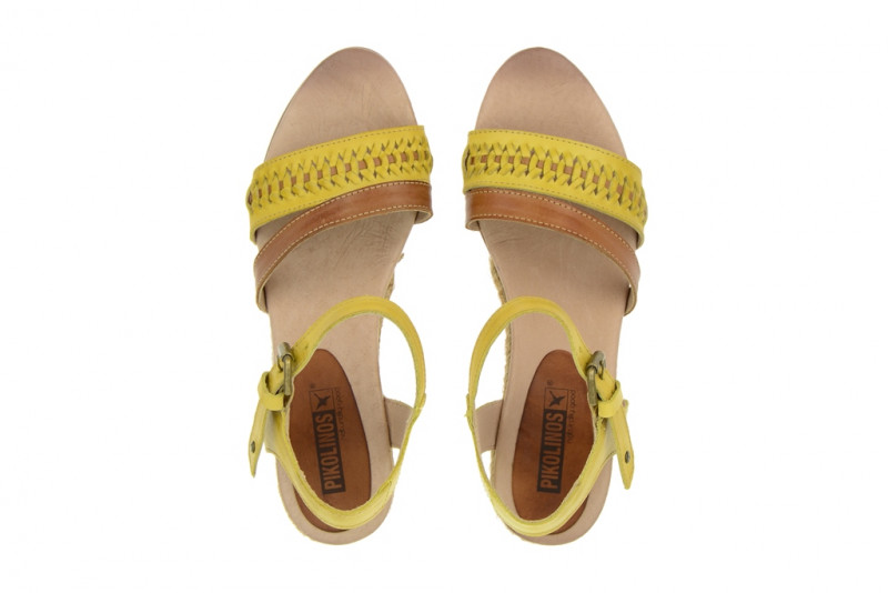 Pikolinos Keil Sandalette - Cullera sol gelb - 976-8111