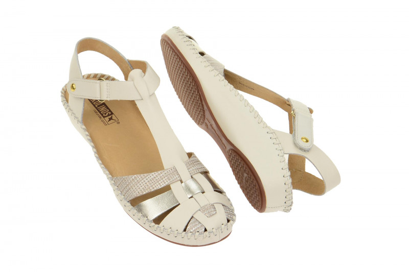Pikolinos Vallarta Sandale weiß silber