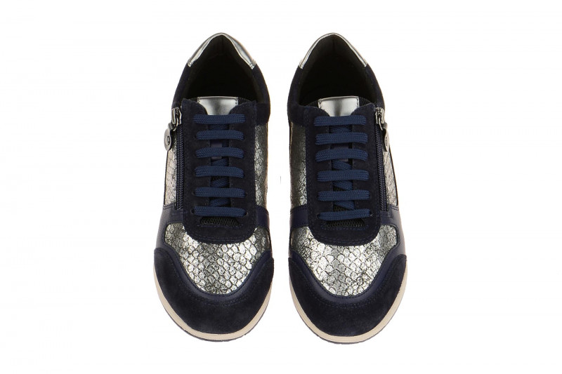 Geox Avery Schuhe blau grau metallic D74H5A 0PV22 C0739