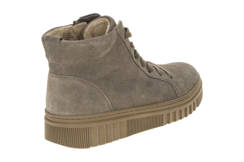 Gabor Mid-Sneaker Boots taupe grau Velour 8008.01.013