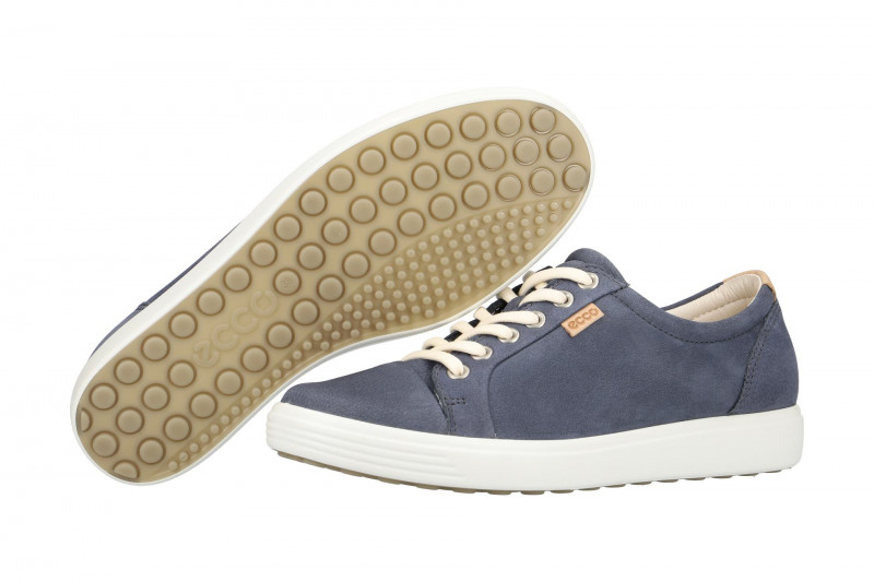 ecco Soft 7 Schuhe blau Nubuck 43000302415