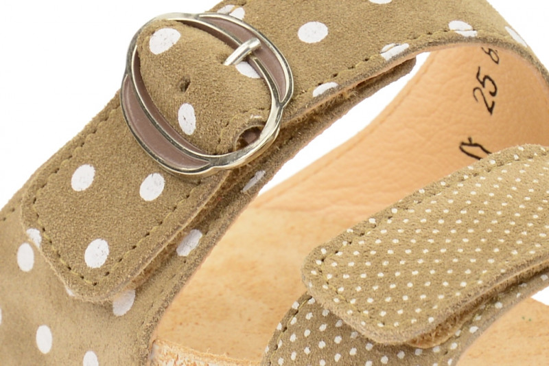 Think Dufde Pantolette braun weiß 2-82391-23