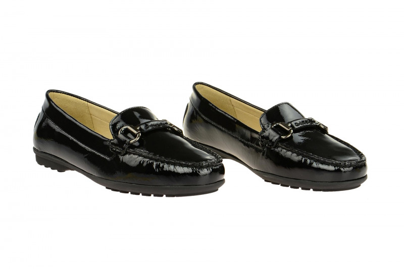 Geox Elidia Slipper schwarz Lack