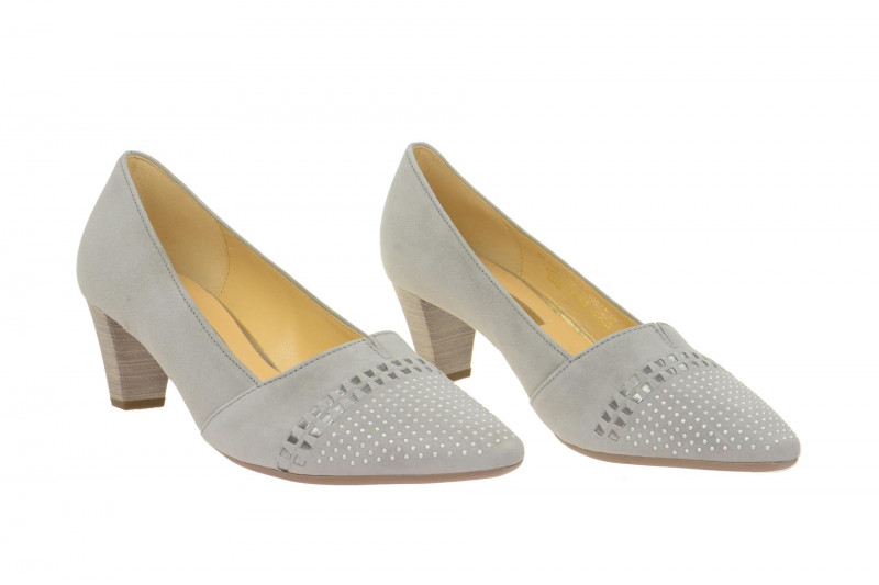 Gabor Pumps grau silber Steine 65.146.19