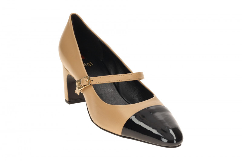 Högl Paris Pumps braun schwarz Mary Jane 5620