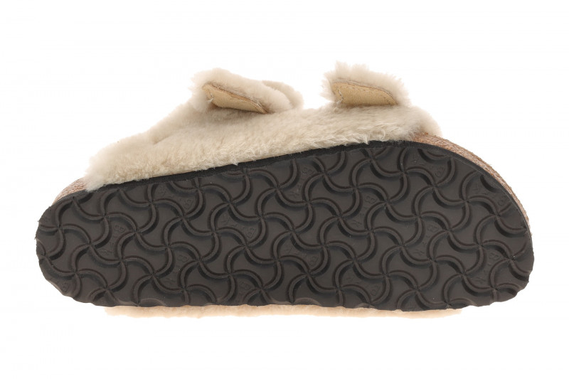Birkenstock Arizona Shearling Pantolette beige Lammfell Cover Upper 1030275