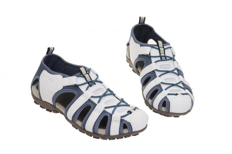 Geox Strel Sandale weiß blau D7125U 05415 C1260