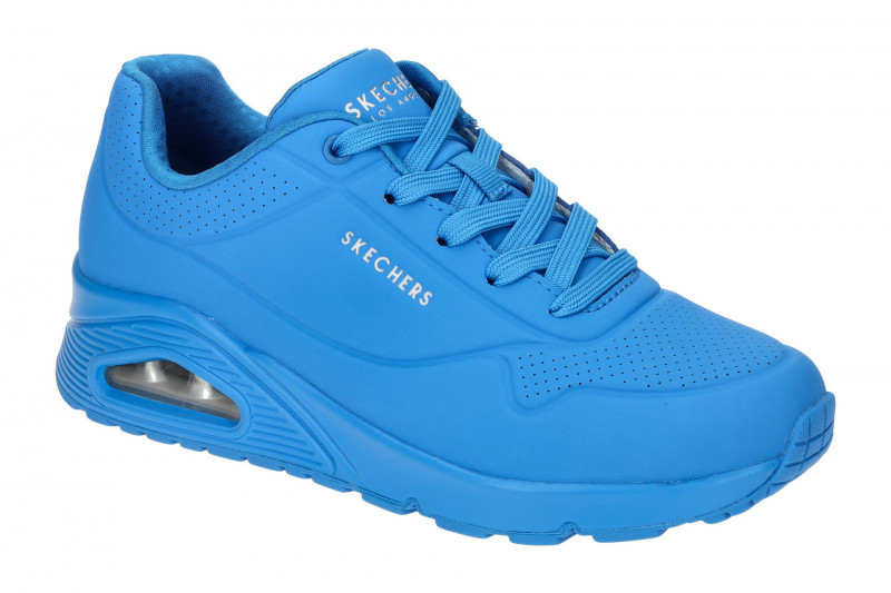 Skechers Uno Schuhe blau Damen Sneakers 73667