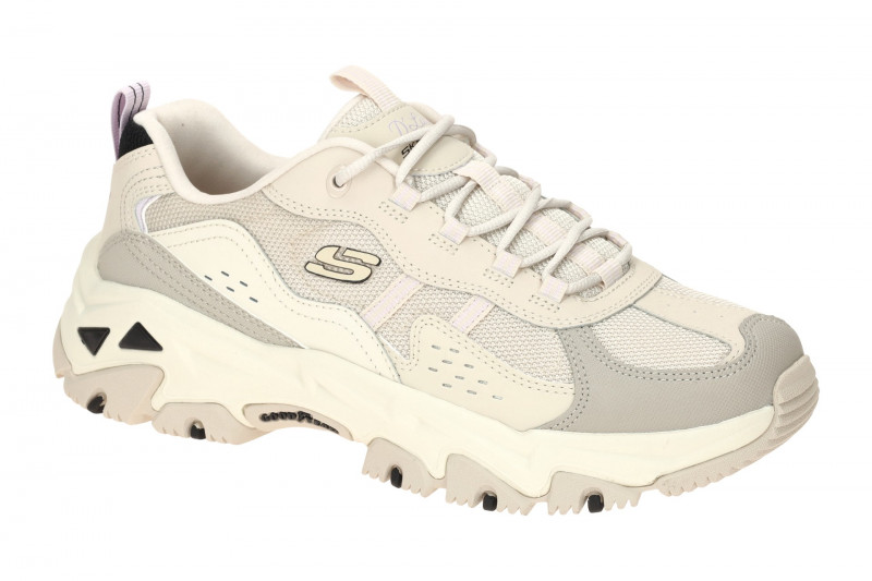 Skechers D´Lites Hiker Schuhe weiß beige natural Sport Adventure