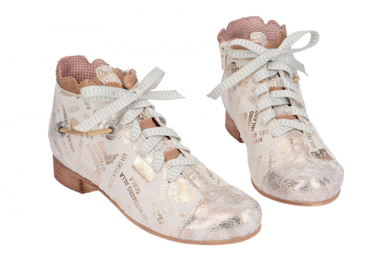 Charme Schuhe weiß metallic 0263G