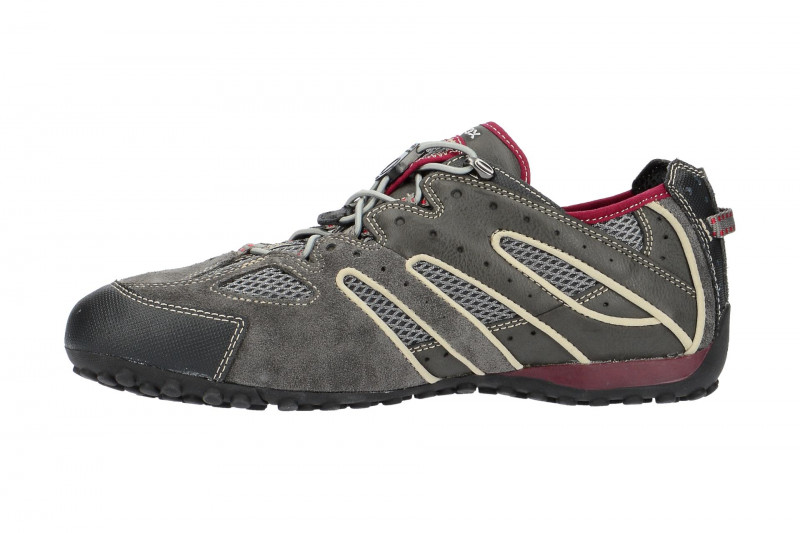Geox Snake Schuhe grau rot U4207J