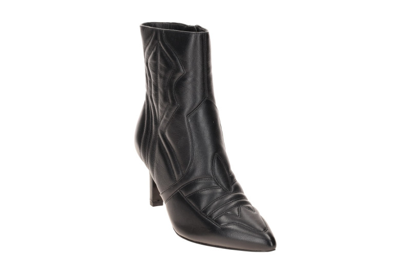 Peter Kaiser Stiefelette schwarz Nappa Stepp-Muster 75333