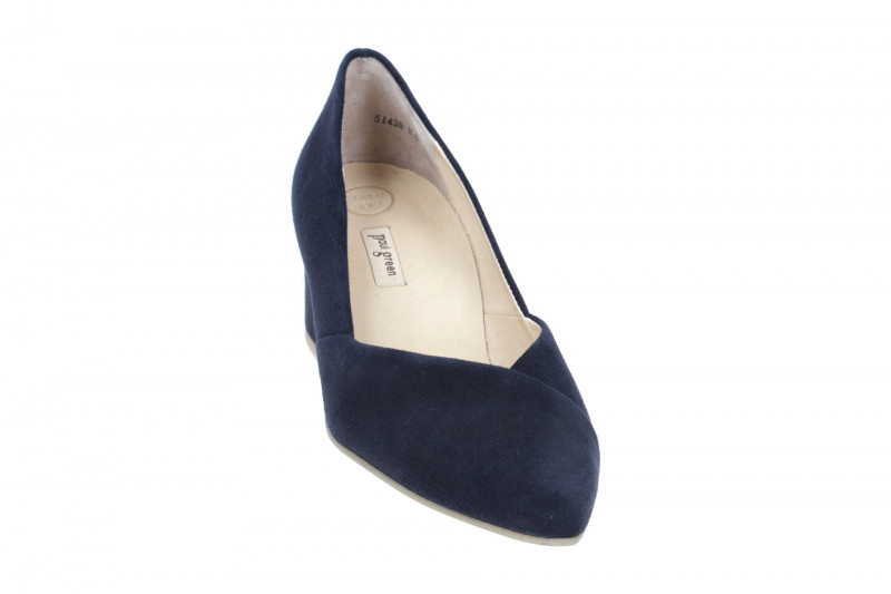 Paul Green Pumps blau Samt Velour 3740
