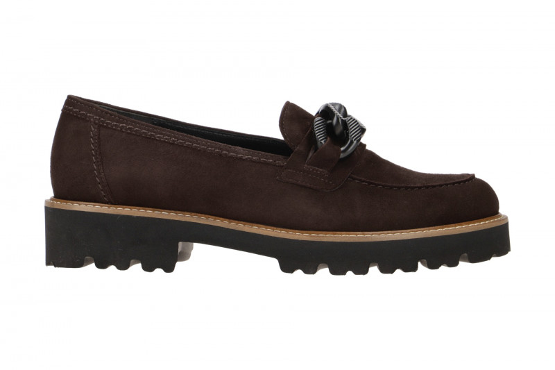 Gabor Fashion Schuhe Slipper braun Velour 75.240.38